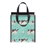 Cute Cow And Baby Cow Pattern Print Insulated Lunch Tote