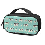 Cute Cow And Baby Cow Pattern Print Insulin Cooler Travel Case