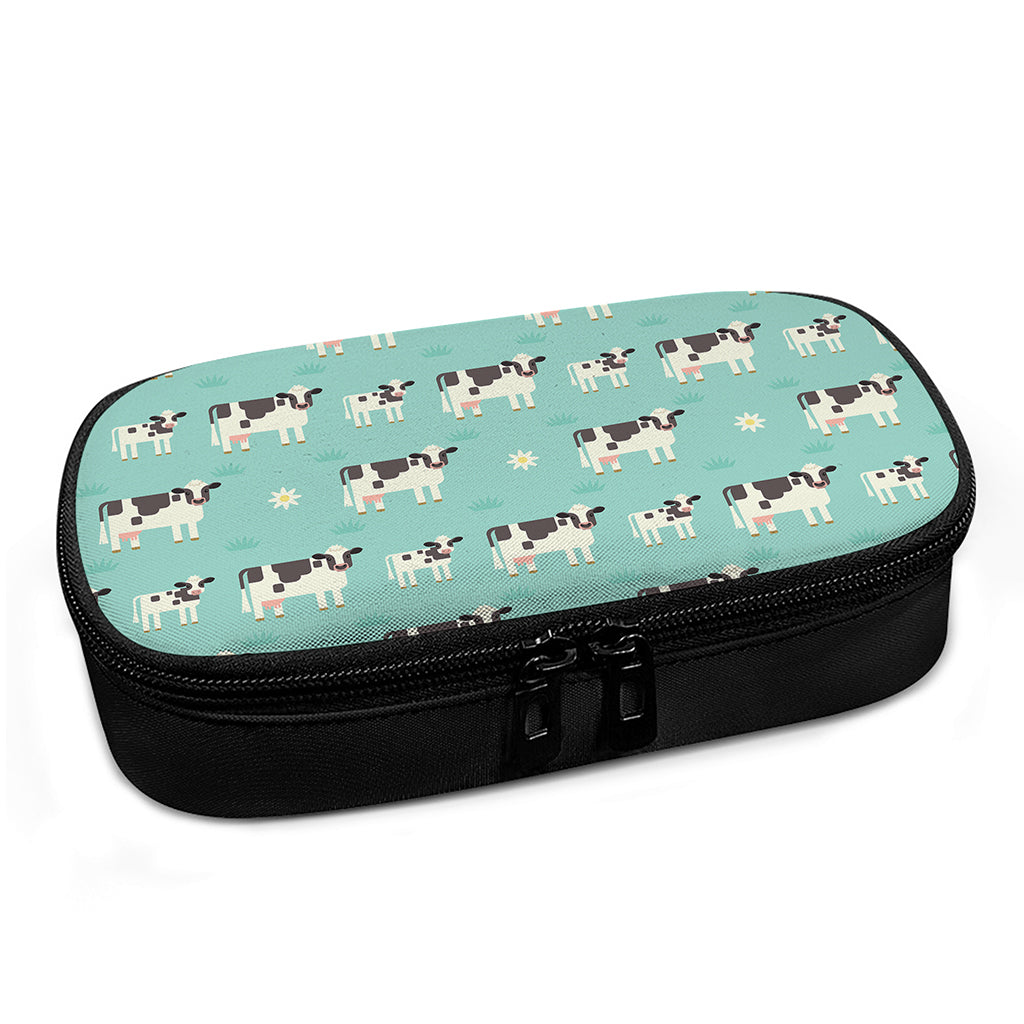 Cute Cow And Baby Cow Pattern Print Insulin Cooler Travel Case