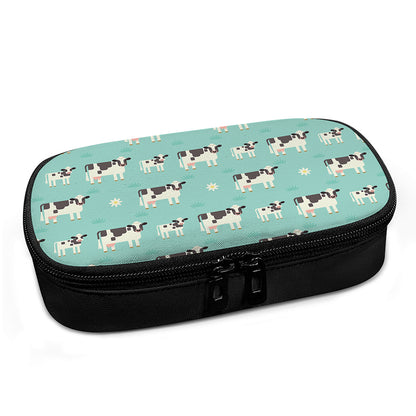 Cute Cow And Baby Cow Pattern Print Insulin Cooler Travel Case