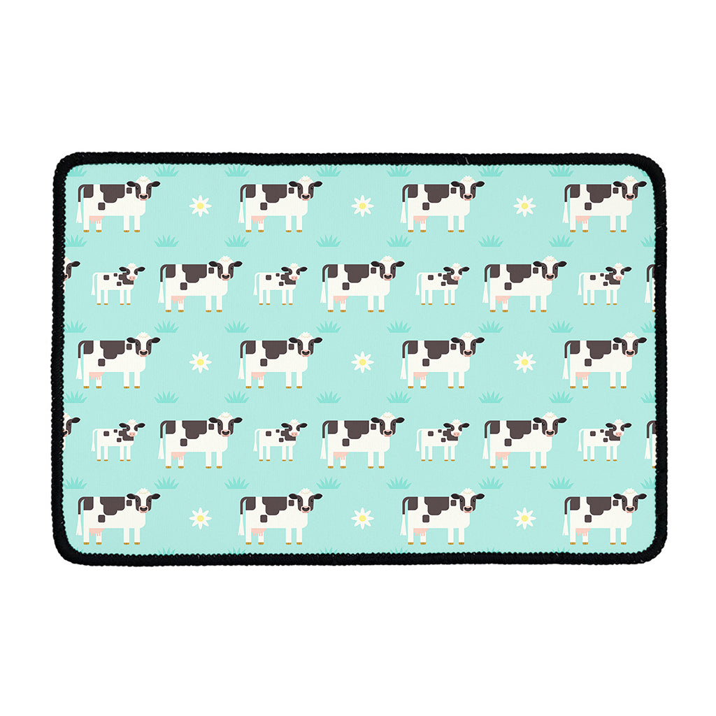Cute Cow And Baby Cow Pattern Print Kitchen Mat