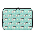 Cute Cow And Baby Cow Pattern Print Laptop Sleeve