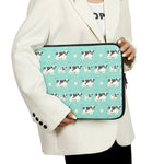 Cute Cow And Baby Cow Pattern Print Laptop Sleeve