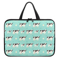Cute Cow And Baby Cow Pattern Print Laptop Sleeve With Handle