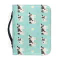 Cute Cow And Baby Cow Pattern Print Leather Bible Cover