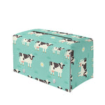 Cute Cow And Baby Cow Pattern Print Leather Tissue Box Cover