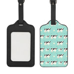 Cute Cow And Baby Cow Pattern Print Luggage Tag