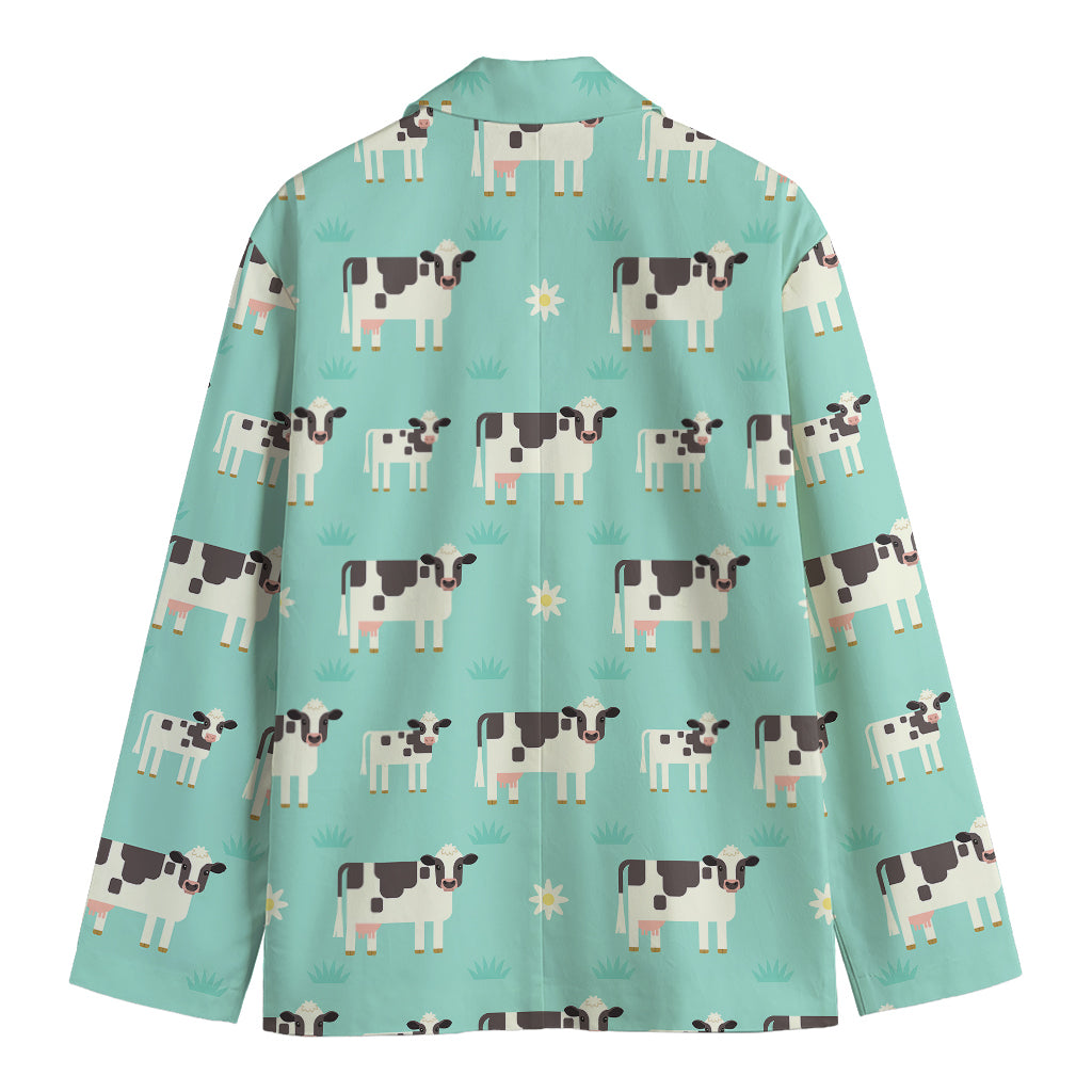 Cute Cow And Baby Cow Pattern Print Men's Blazer
