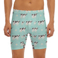 Cute Cow And Baby Cow Pattern Print Men's Long Boxer Briefs