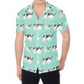 Cute Cow And Baby Cow Pattern Print Men's Shirt