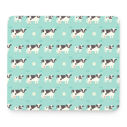 Cute Cow And Baby Cow Pattern Print Mouse Pad