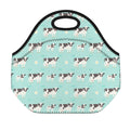 Cute Cow And Baby Cow Pattern Print Neoprene Lunch Bag
