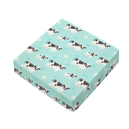 Cute Cow And Baby Cow Pattern Print Outdoor Seat Cushion Cover