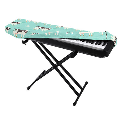 Cute Cow And Baby Cow Pattern Print Piano Keyboard Cover
