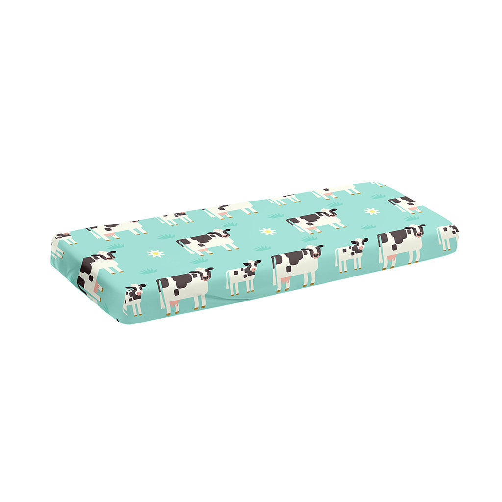 Cute Cow And Baby Cow Pattern Print Piano Keyboard Cover