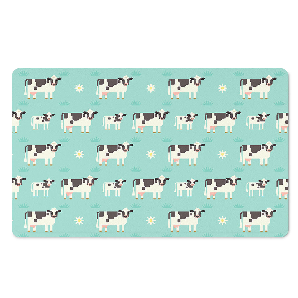 Cute Cow And Baby Cow Pattern Print Polyester Doormat