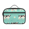 Cute Cow And Baby Cow Pattern Print Portable Lunch Bag