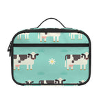 Cute Cow And Baby Cow Pattern Print Portable Lunch Bag