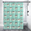 Cute Cow And Baby Cow Pattern Print Premium Shower Curtain