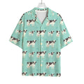 Cute Cow And Baby Cow Pattern Print Rayon Hawaiian Shirt