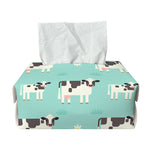 Cute Cow And Baby Cow Pattern Print Rectangle Tissue Box Cover