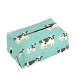 Cute Cow And Baby Cow Pattern Print Rectangle Tissue Box Cover