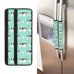 Cute Cow And Baby Cow Pattern Print Refrigerator Handle Covers