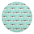 Cute Cow And Baby Cow Pattern Print Round Blanket