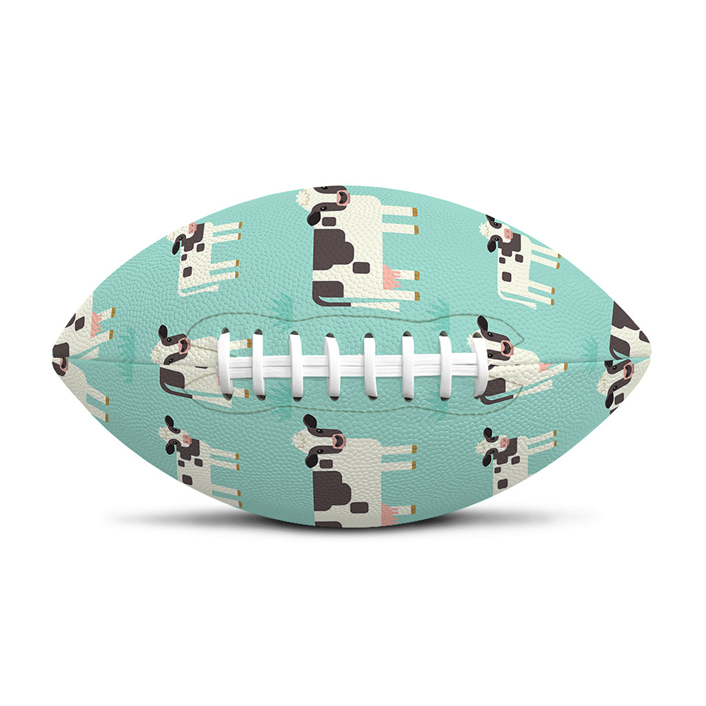Cute Cow And Baby Cow Pattern Print Rugby Ball