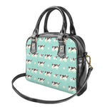 Cute Cow And Baby Cow Pattern Print Shoulder Handbag