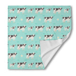 Cute Cow And Baby Cow Pattern Print Silk Bandana