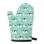 Cute Cow And Baby Cow Pattern Print Single Oven Mitt