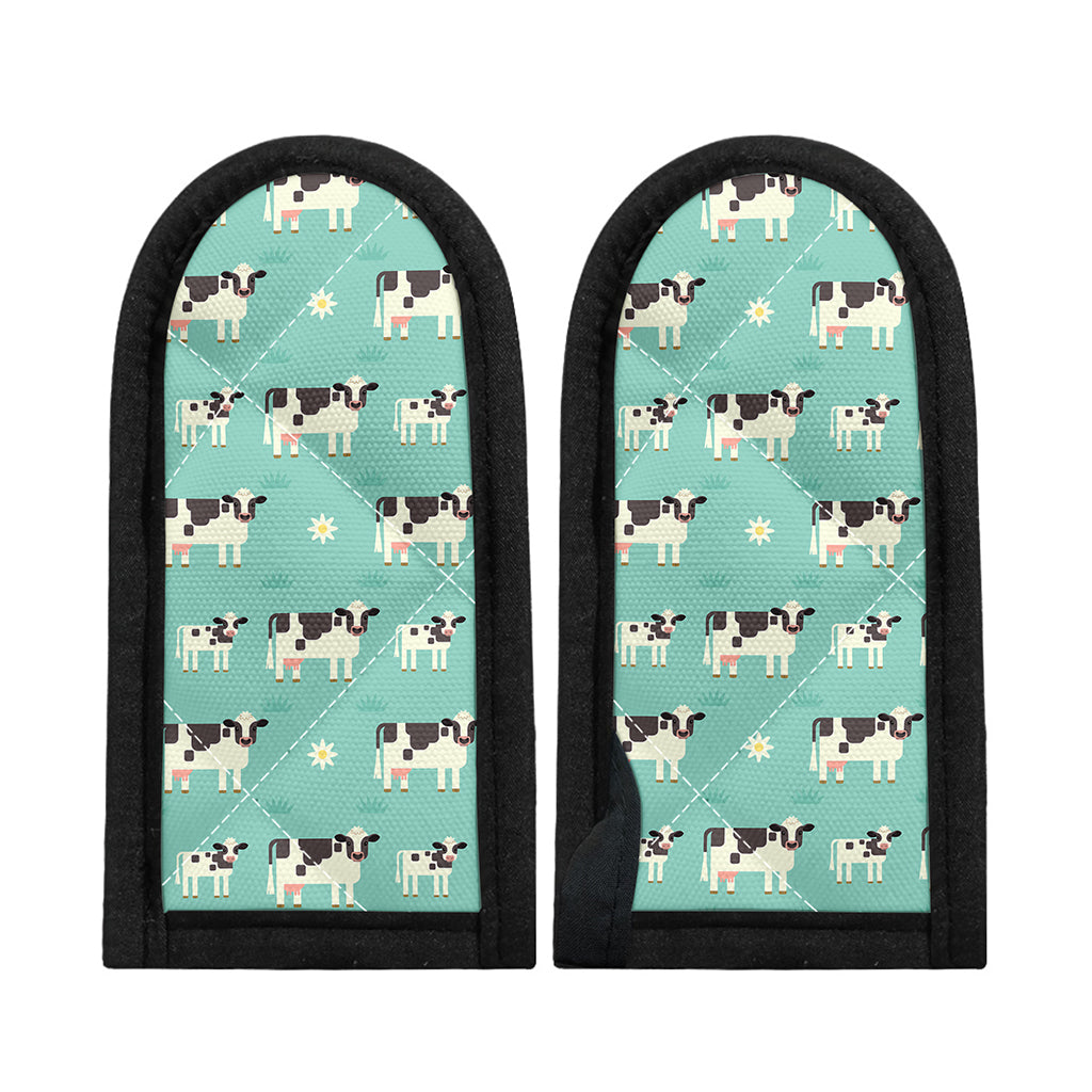 Cute Cow And Baby Cow Pattern Print Skillet Handle Cover
