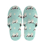 Cute Cow And Baby Cow Pattern Print Slippers