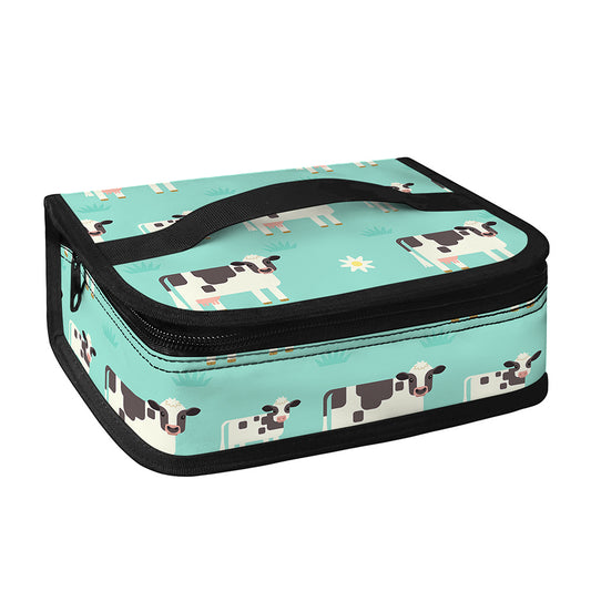 Cute Cow And Baby Cow Pattern Print Small Lunch Bag