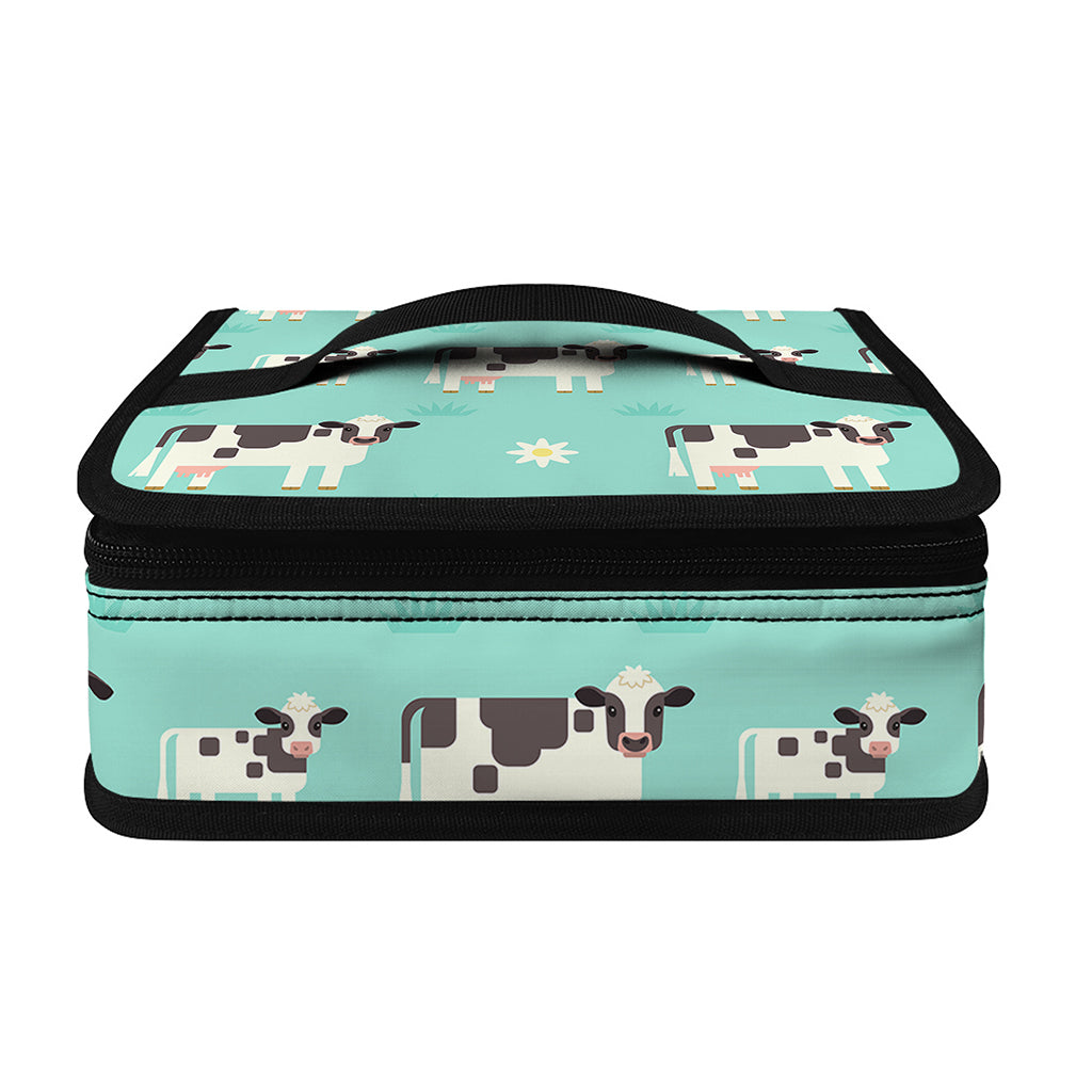 Cute Cow And Baby Cow Pattern Print Small Lunch Bag