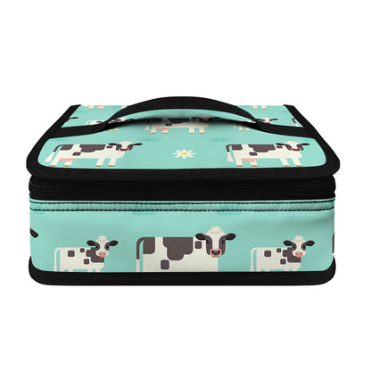Cute Cow And Baby Cow Pattern Print Small Lunch Bag