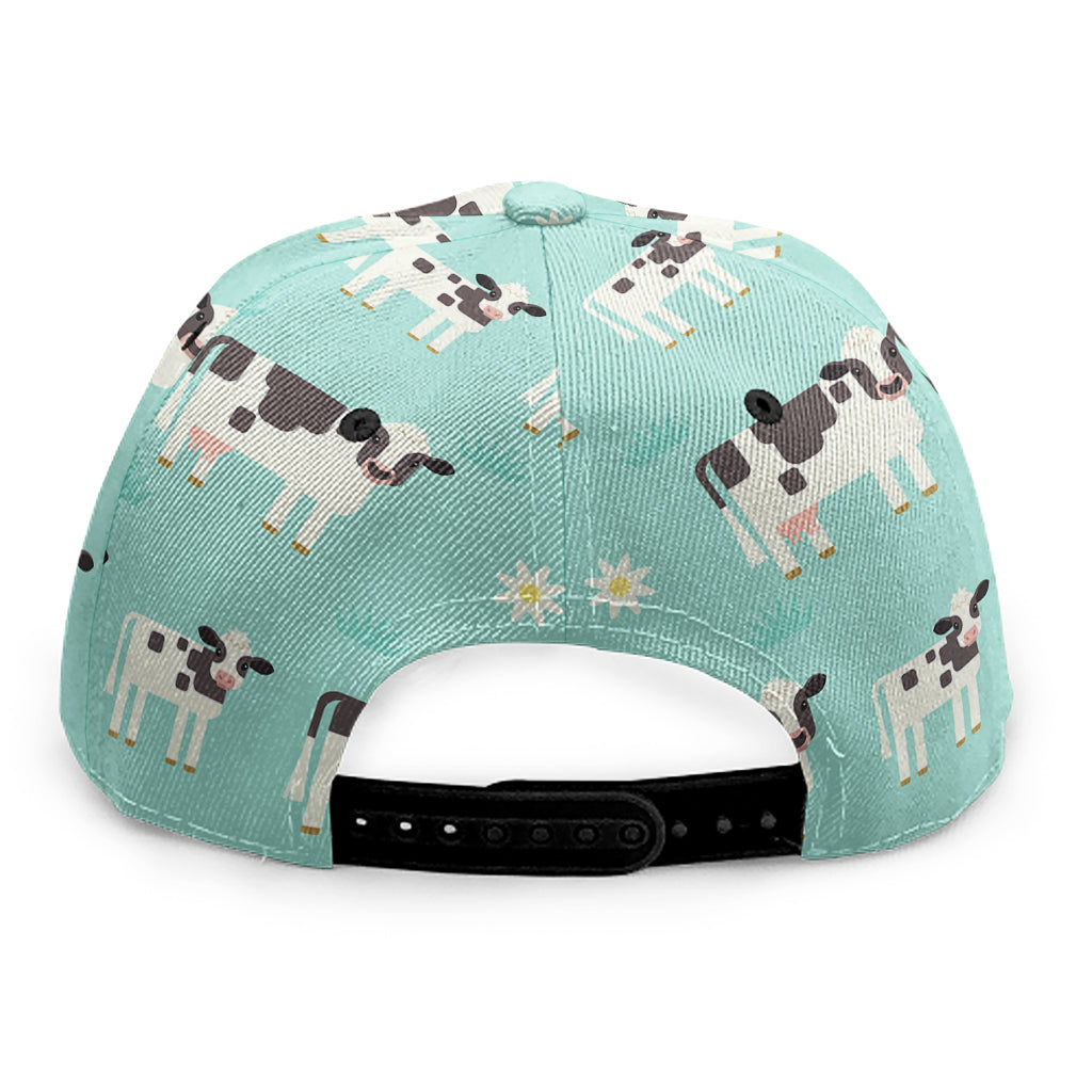 Cute Cow And Baby Cow Pattern Print Snapback Cap