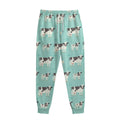 Cute Cow And Baby Cow Pattern Print Sweatpants