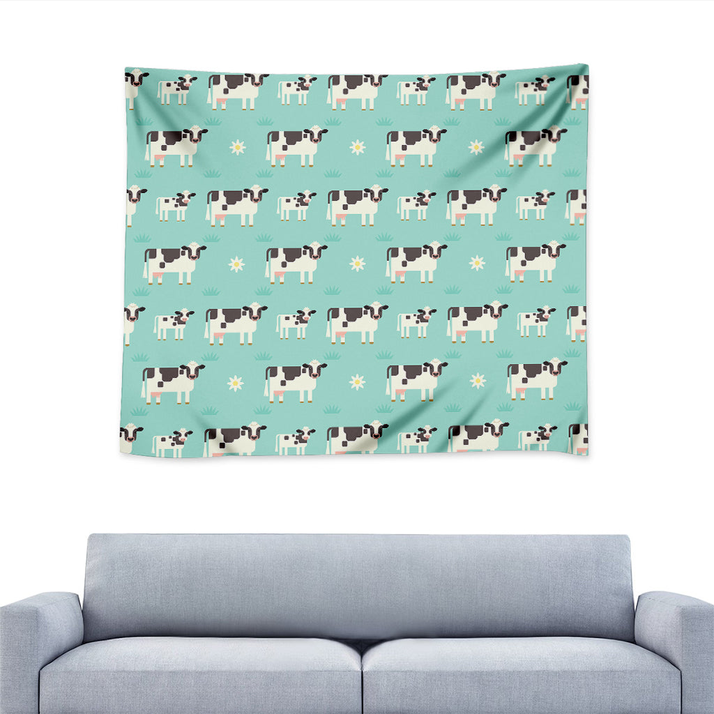 Cute Cow And Baby Cow Pattern Print Tapestry