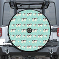 Cute Cow And Baby Cow Pattern Print Tire Cover With Camera Hole