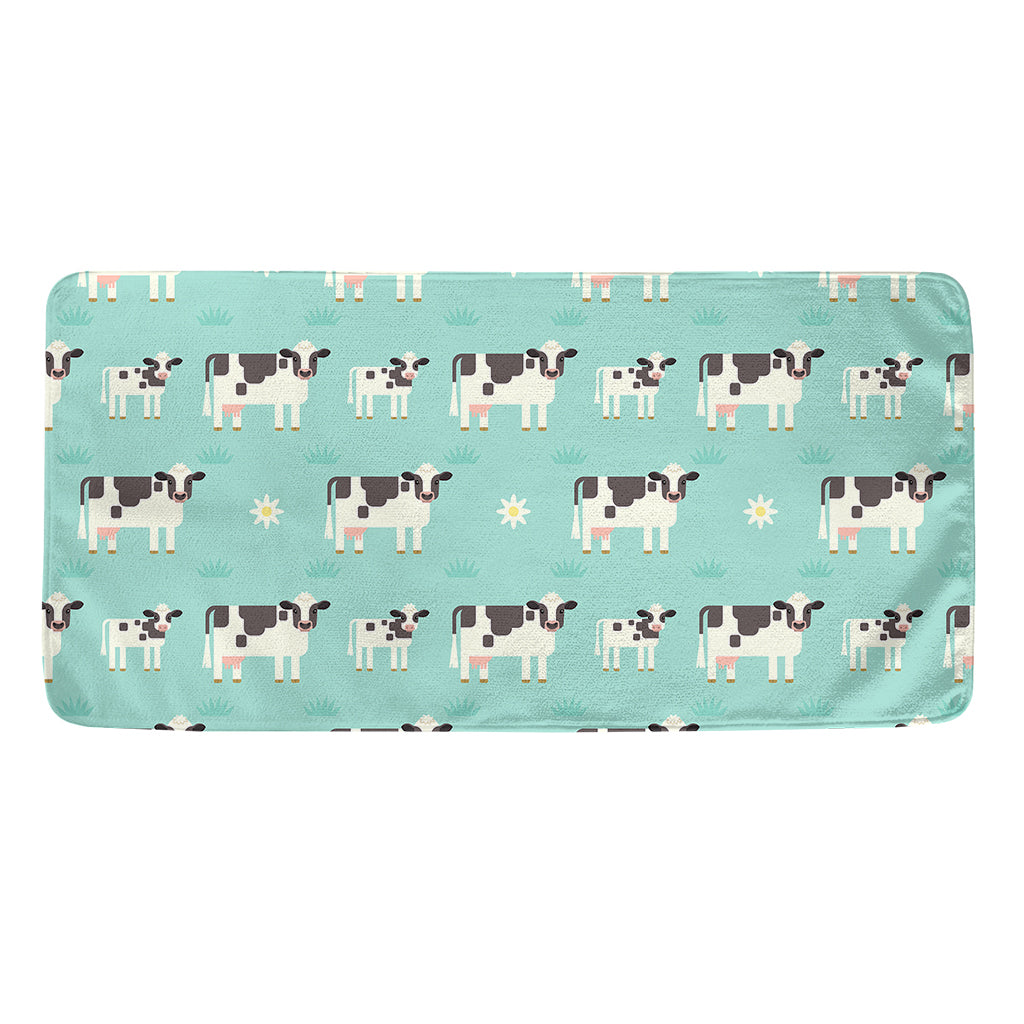 Cute Cow And Baby Cow Pattern Print Towel