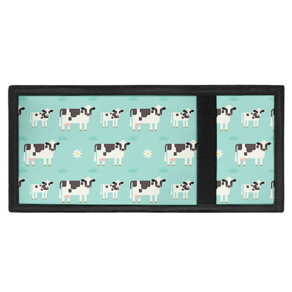 Cute Cow And Baby Cow Pattern Print Trifold Wallet