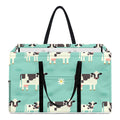 Cute Cow And Baby Cow Pattern Print Utility Tote Bag