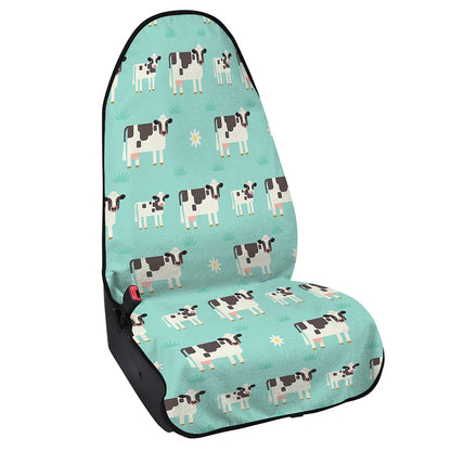 Cute Cow And Baby Cow Pattern Print Waterproof Car Seat Cover