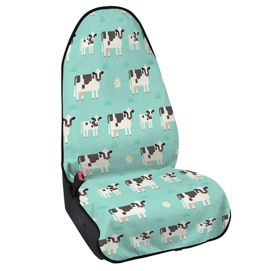 Cute Cow And Baby Cow Pattern Print Waterproof Car Seat Cover