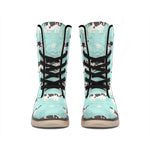 Cute Cow And Baby Cow Pattern Print Winter Boots