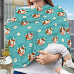 Cute Cow And Daisy Flower Pattern Print Baby Seat Cover