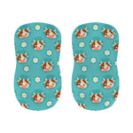 Cute Cow And Daisy Flower Pattern Print Bar Stool Covers