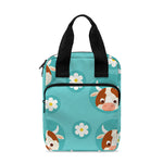 Cute Cow And Daisy Flower Pattern Print Bible Tote Bag